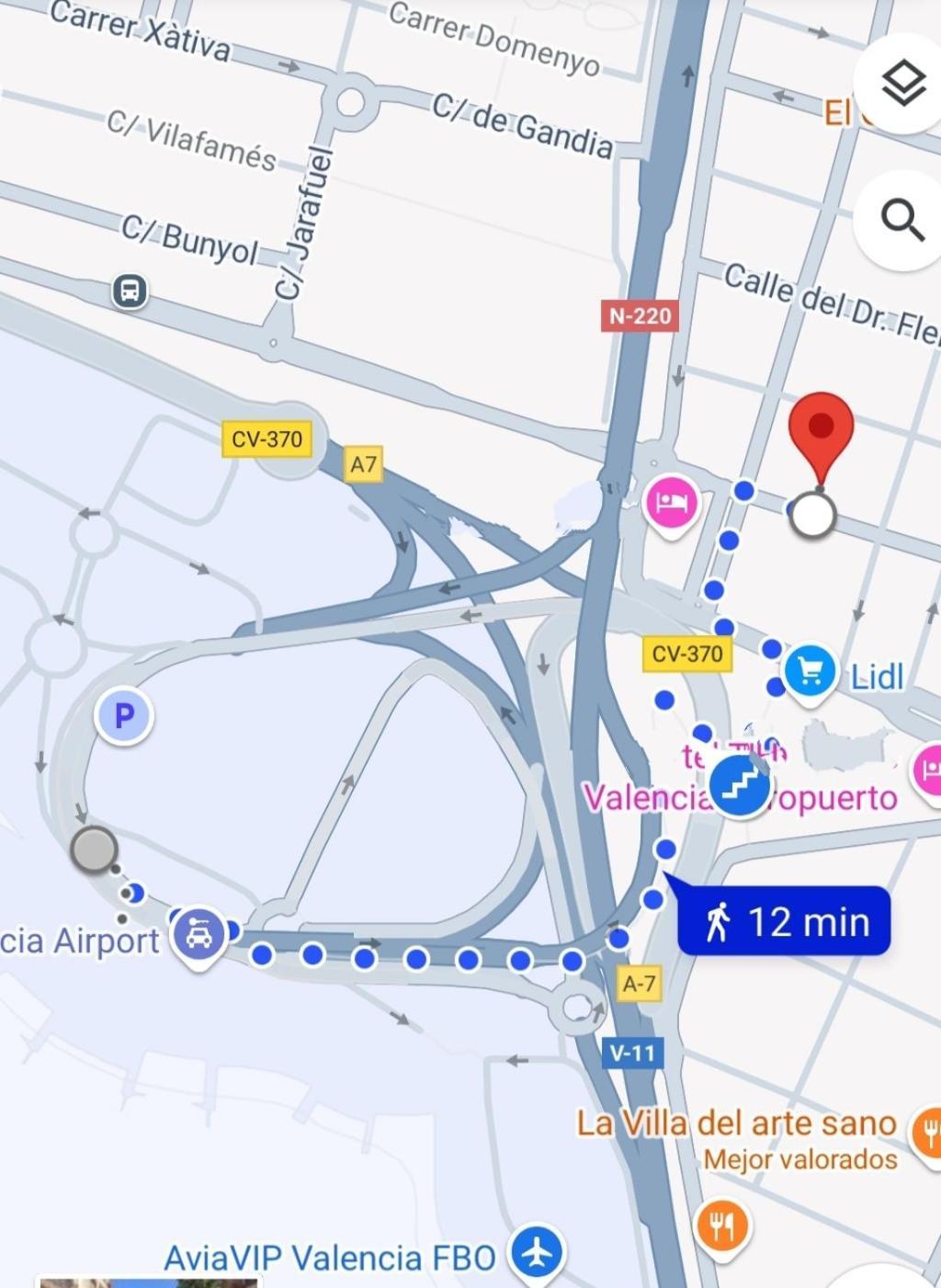 Alojamiento Junto Aeropuerto Valencia A Manises Exterior foto